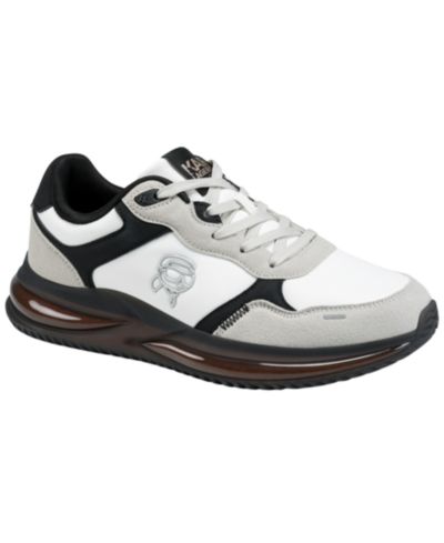 Мужские Karl Lagerfeld Nadir Mixed-Media Lace-Up Runner Sneakers