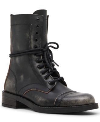 Steve Madden Women's Yukon Lace-Up Combat Booties