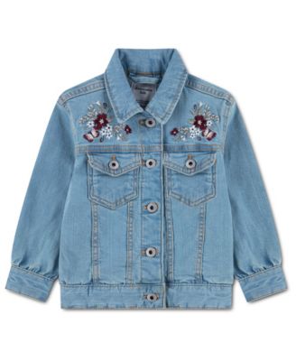 Детская джинсовая куртка abercrombie kids вышитая