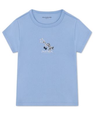 abercrombie kids Toddler Girls' 2T-5T Keychain Baby Short-Sleeve T-Shirt