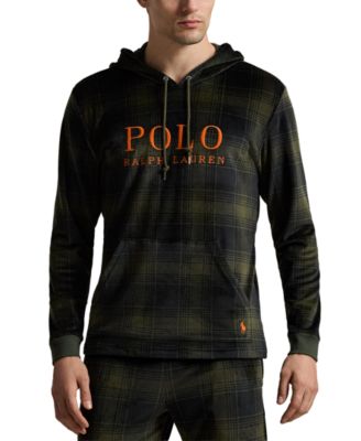 Polo Ralph Lauren мужская толстовка-худи из велюра с длинным рукавом и капюшоном