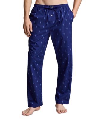Мужские пижамные брюки Polo Ralph Lauren с плетеным узором и логотипом Polo Player