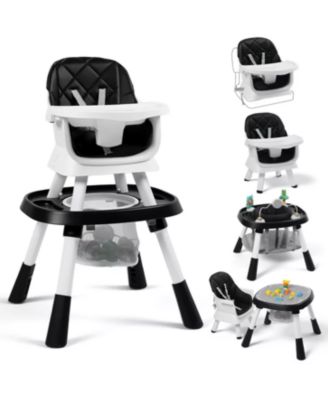 Kinder King 15-in-1 Baby High Chair Converts to Activity Center and Booster Seat with Removable Tray