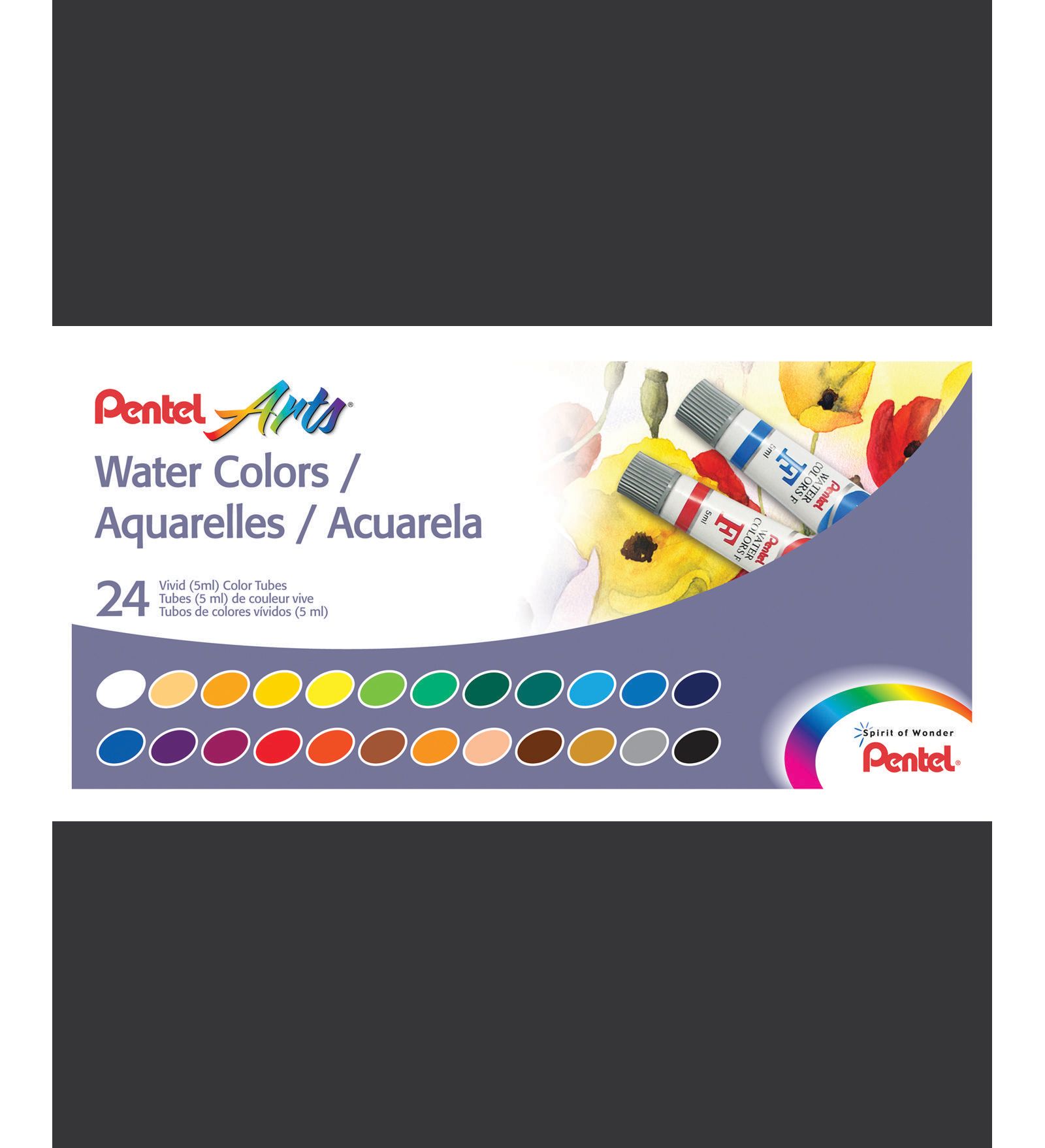 Набор акварельных красок Pentel, 24 шт