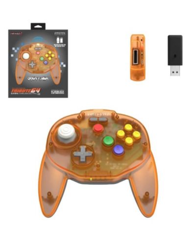 Retro-Bit Tribute64 Wireless Controller for Nintendo 64, Switch, PC, and Other USB Devices
