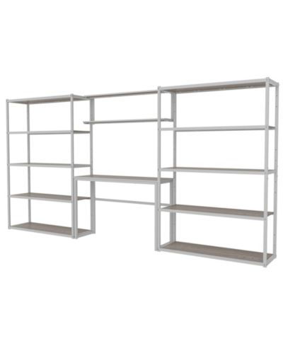 Система хранения и рабочая станция для гаража Heavy-Duty, White (144.2 in. W x 71.1 in. H x 15.7 in. D)