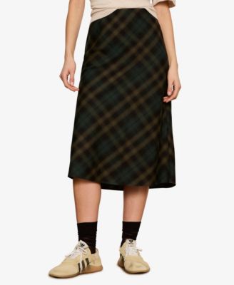 Женская юбка Sanctuary Women's Bias Plaid Midi A-Line