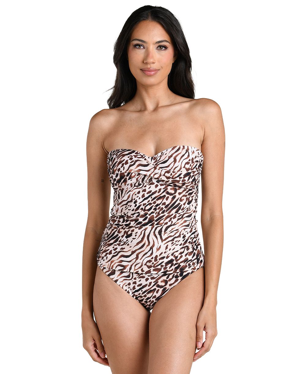 La Blanca Женский топ-танкини Bandeau Fierce Territory