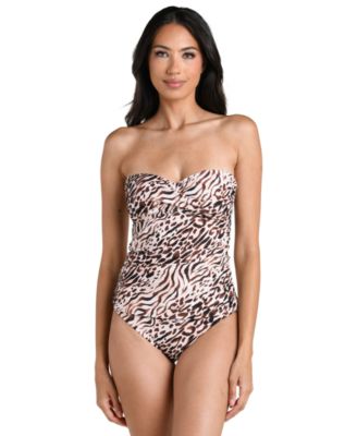 La Blanca Women's Fierce Territory Bandeau Tankini Top