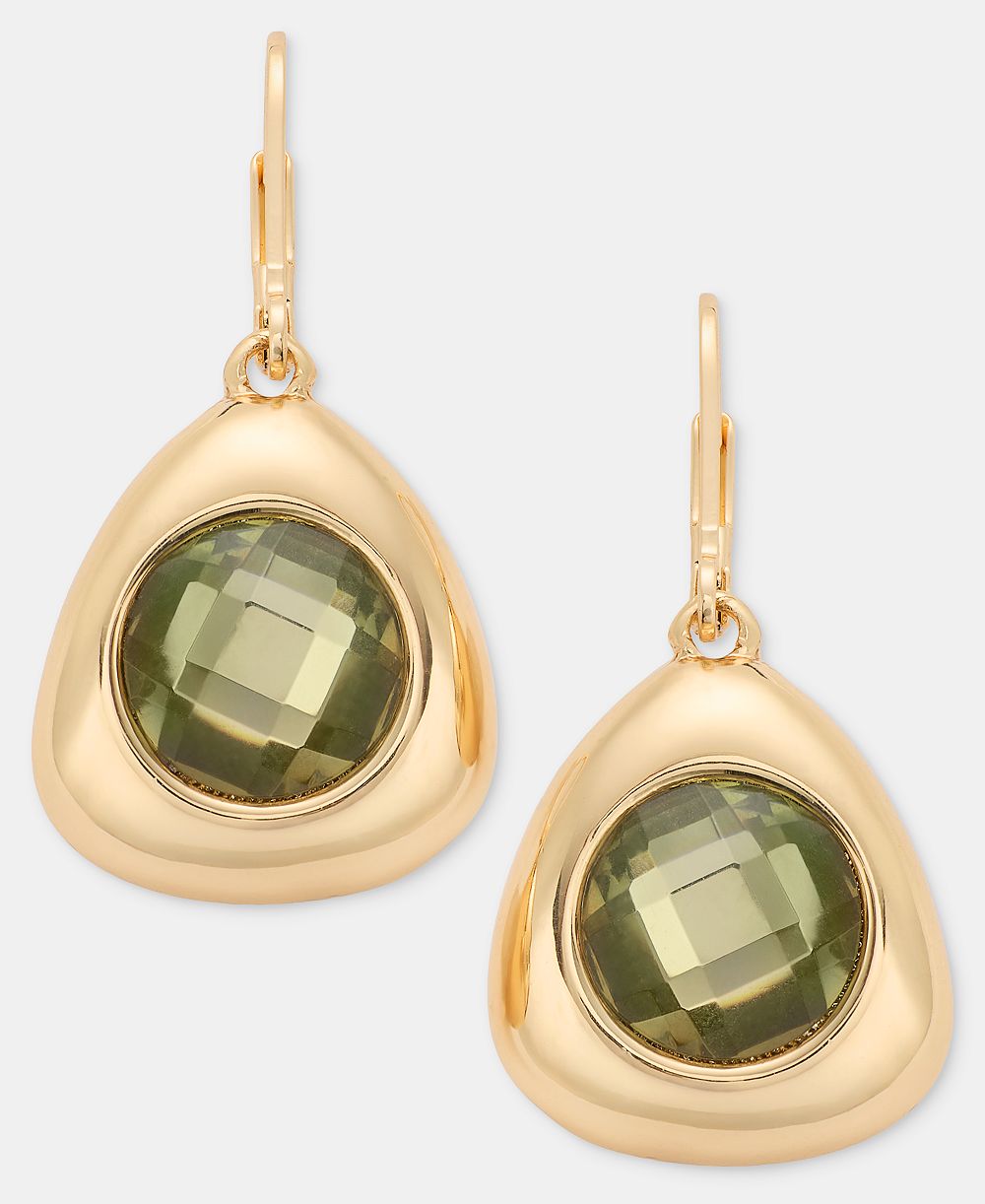 Anne Klein Серьги-подвески Stone Pebble Drop