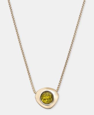 Подвеска-ожерелье Anne Klein Stone Pebble Pendant, 16" + 3" extender