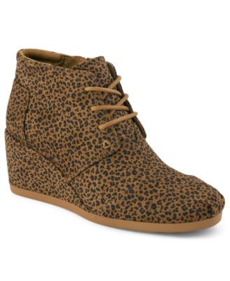 TOMS Women's Desert Wedge Plus Lace-Up Booties