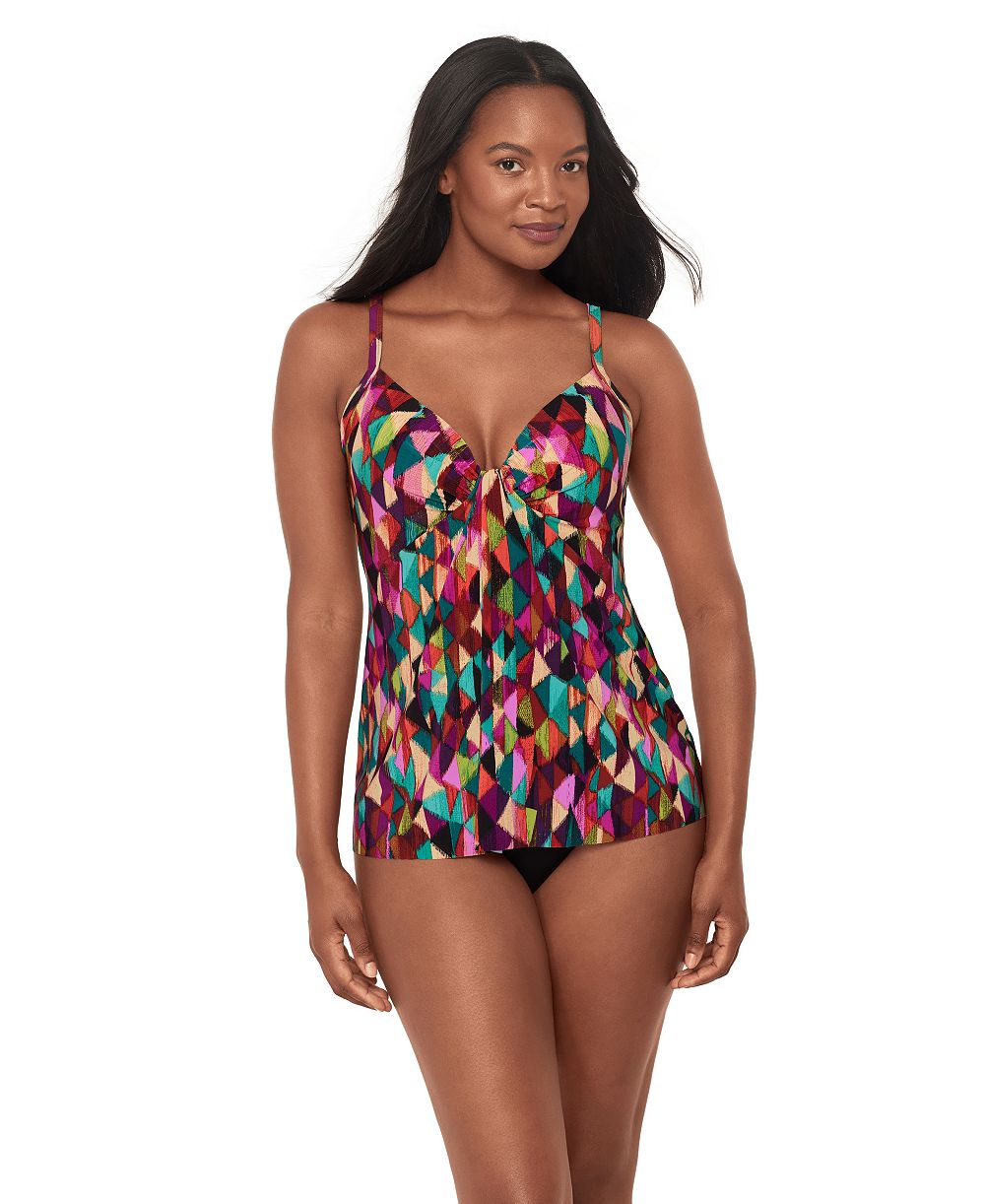 Женский топ танкини Miraclesuit Farfalle Marina Foam Cup Underwire