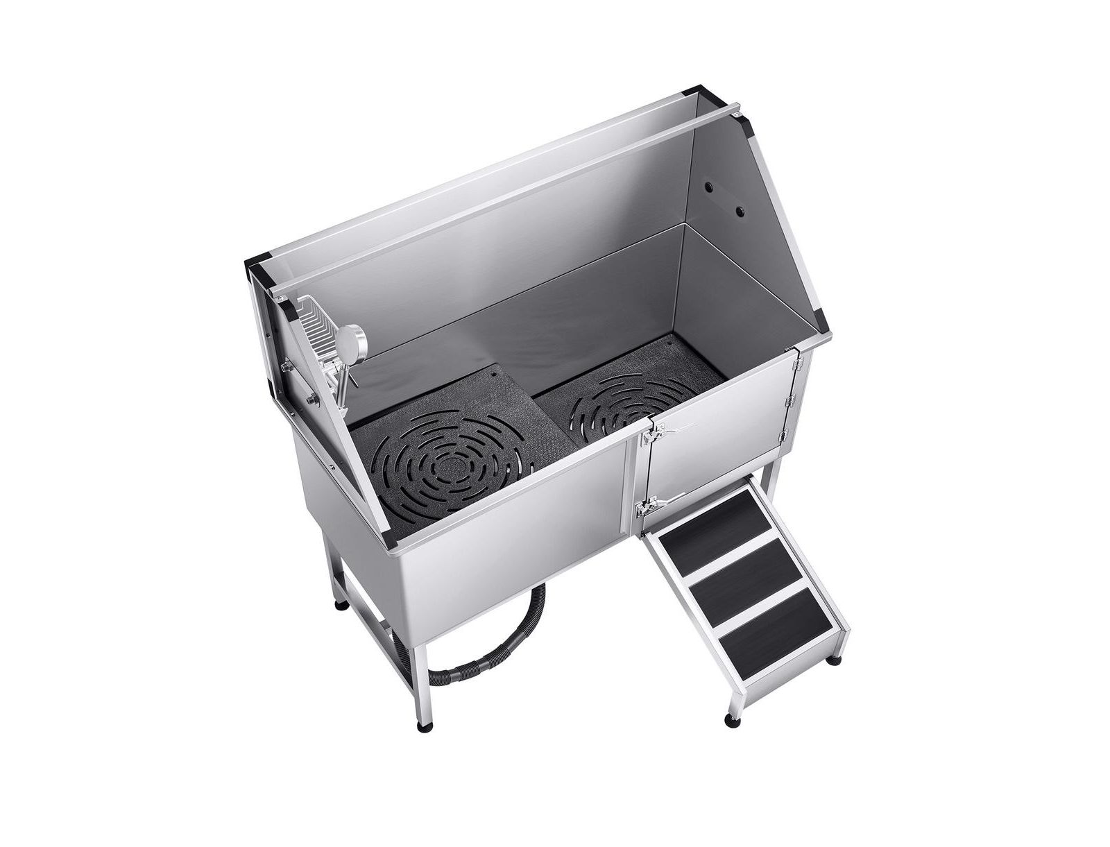 Станция для мытья собак RUIE Stainless Steel 62 inch Pet Grooming Tub Hot Cold Faucet