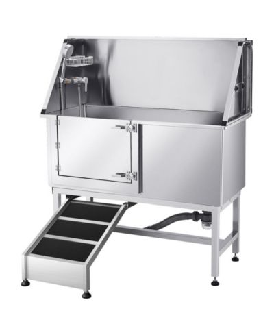 Стальная станция для мытья собак RUIE с пандусом 50 inch