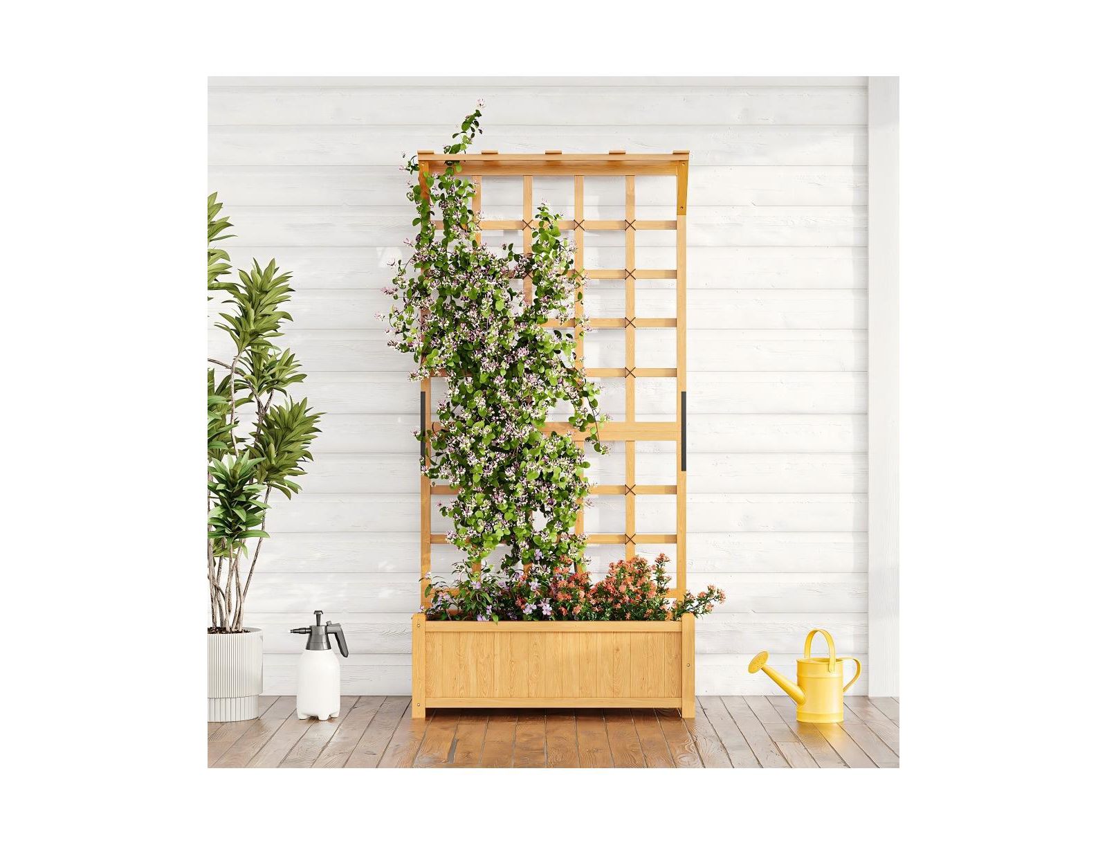 Садовая башня AOXUN Cedar Planter, медовый цвет
