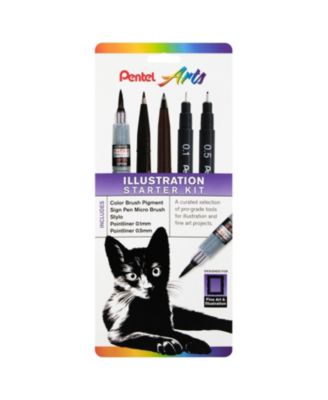 Набор для иллюстрации Pentel Arts, 5 шт