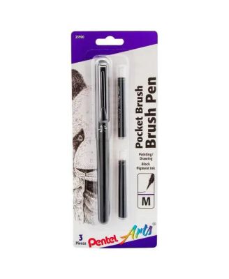 Ручка-кисть Pentel Pocket Brush с 2 сменными картриджами