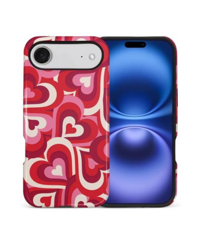 Чехол GONEZ для iPhone Air 2-in-1 Dual-Layer Shockproof Protection Cute Heart Print Glossy
