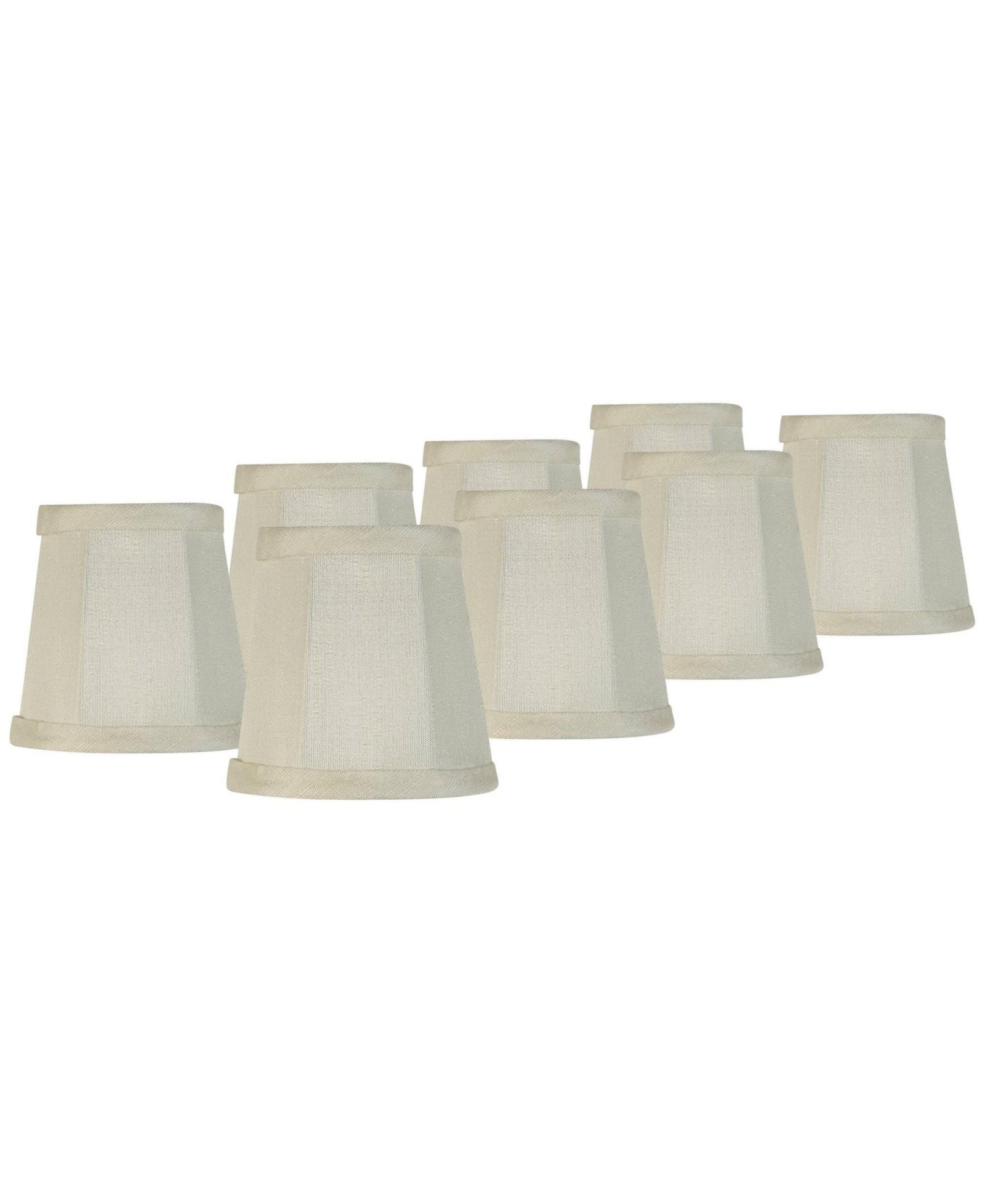Springcrest Imperial набор абажуров 8 шт., Cream, 3" x 4" x 4"
