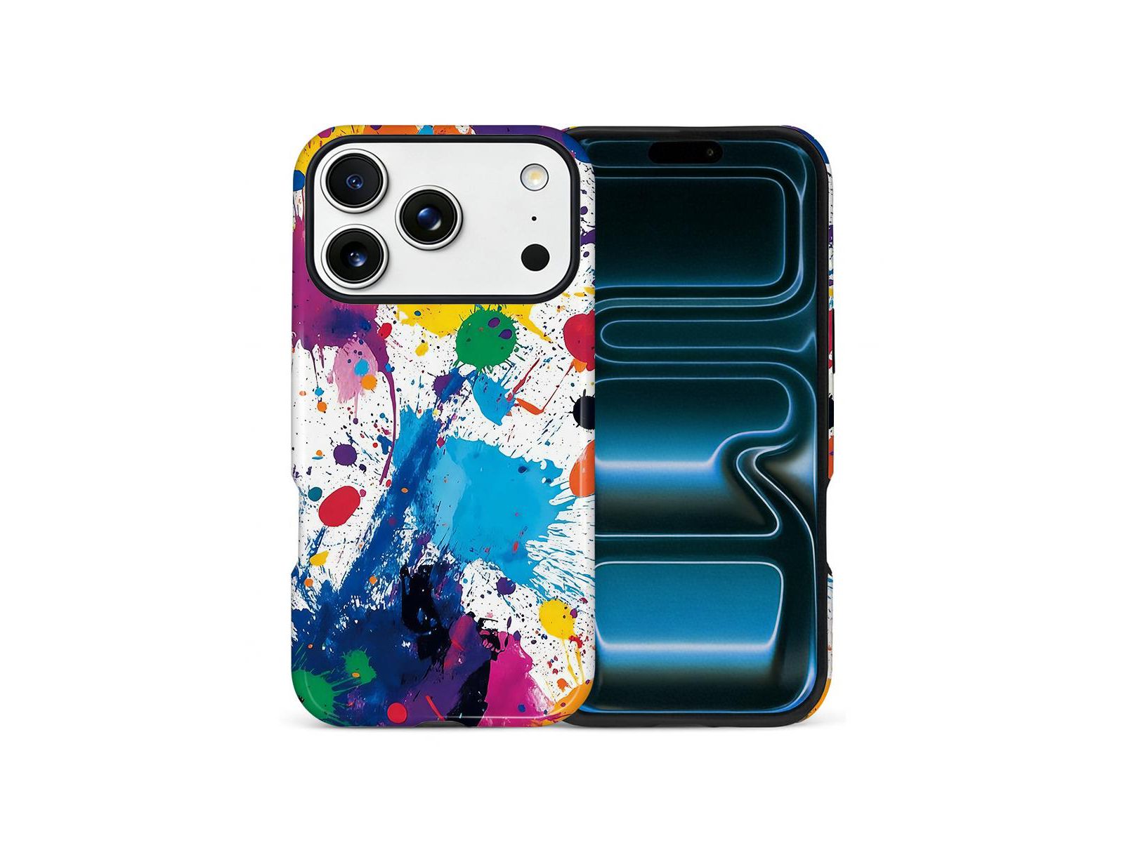GONEZ чехол для iPhone 17 Pro Max, 2-в-1 двухслойная ударопрочная защита, глянцевый чехол в стиле Street Art