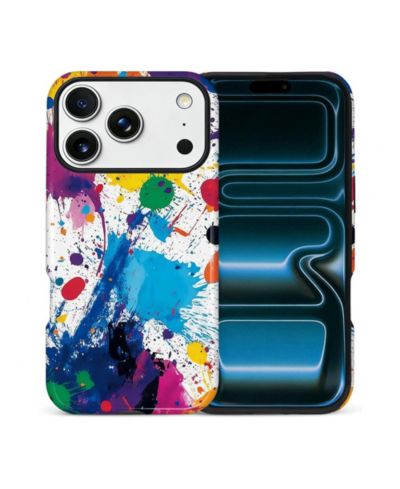 GONEZ чехол для iPhone 17 Pro Max, 2-в-1 двухслойная ударопрочная защита, глянцевый чехол в стиле Street Art