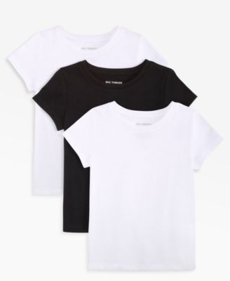 Epic Threads Baby Girls' 3-Pack Short-Sleeve Cotton-Blend T-Shirts, Macy's Exclusive