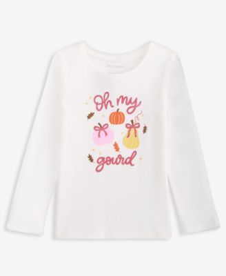 Epic Threads Toddler Girls' 12M-5T Long-Sleeve Oh My Gourd T-Shirt, Macy's Exclusive