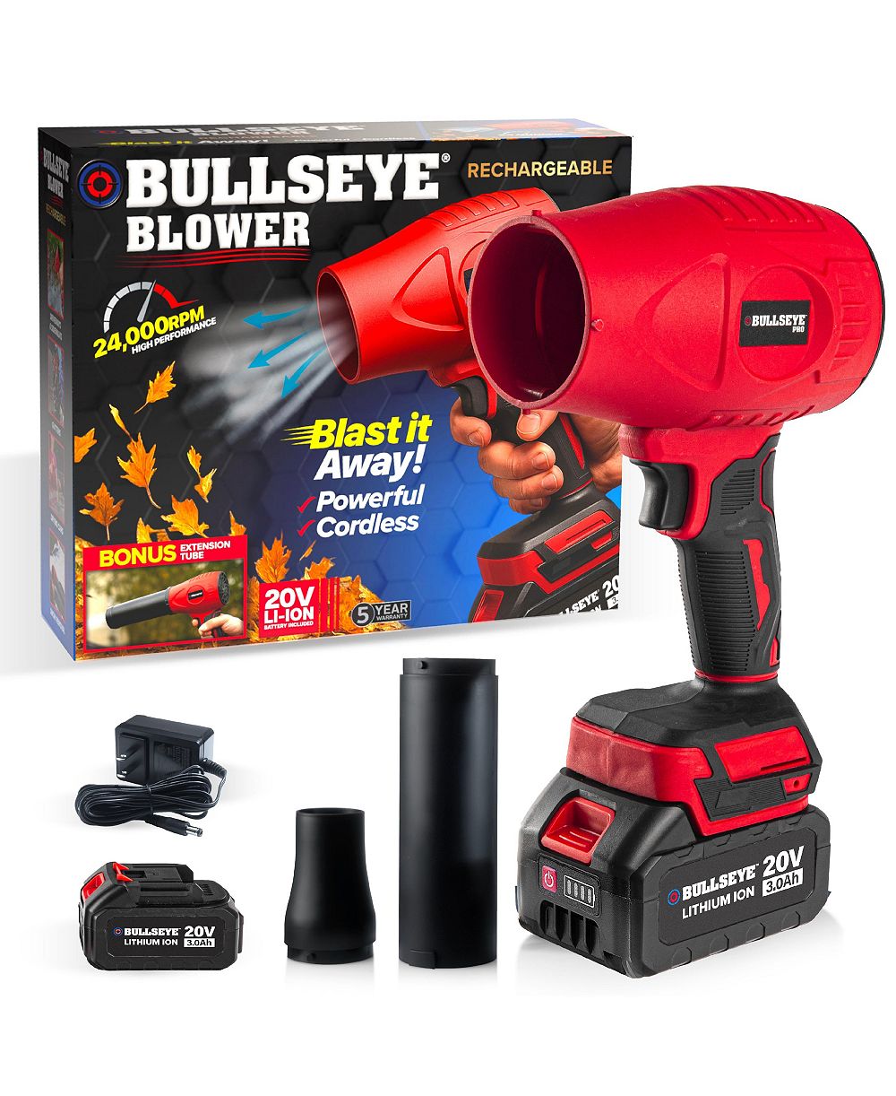 Bullseye Садовый воздуходув 20V беспроводной, с аккумулятором и зарядным устройством