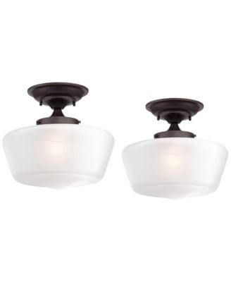 Regency Hill потолочный светильник в стиле Rustic Farmhouse, полувстроенный, 12inch, набор из 2 шт