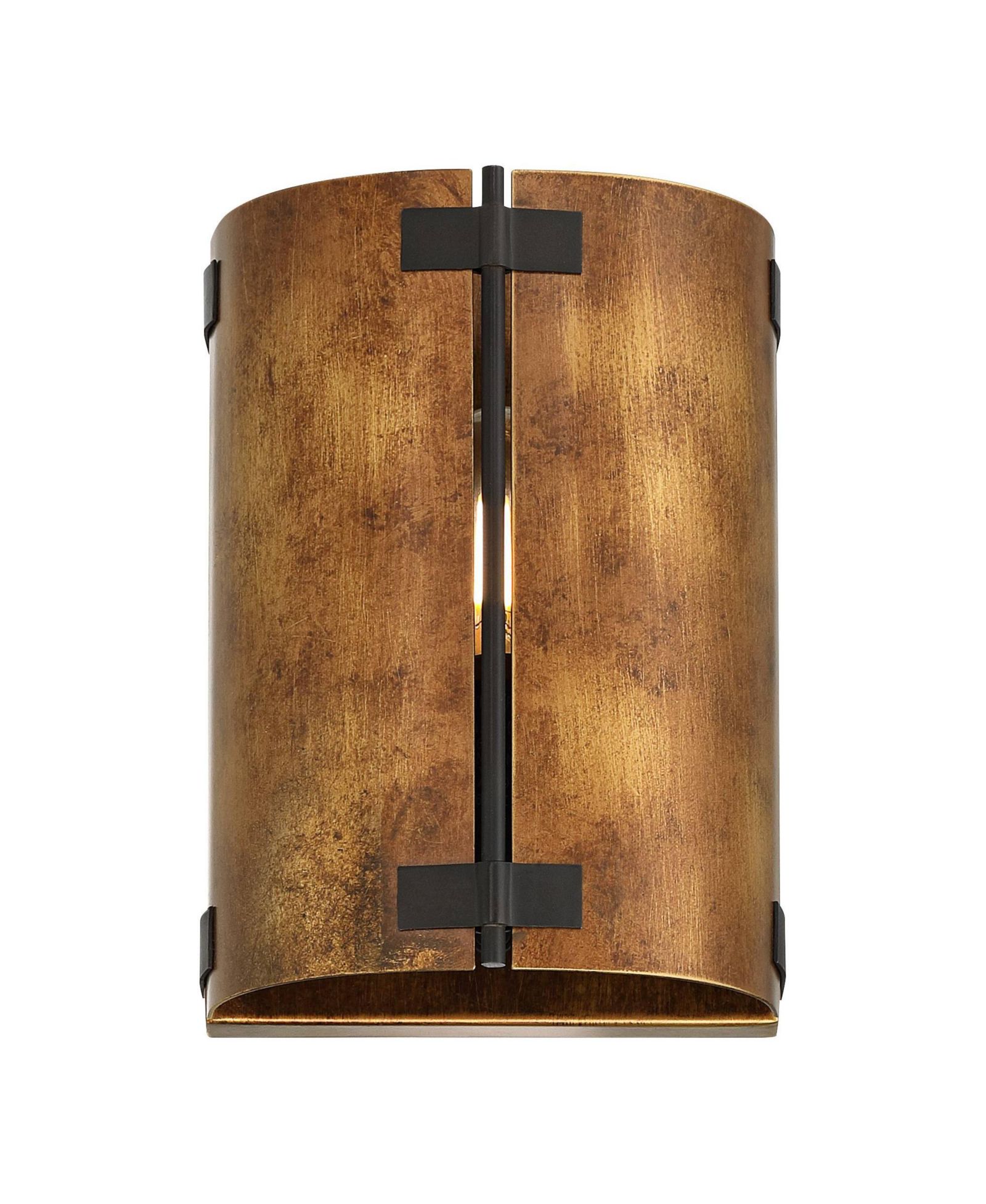 Настенный бра Possini Euro Design Julian 8 1/4" High Rustic Bronze Metal