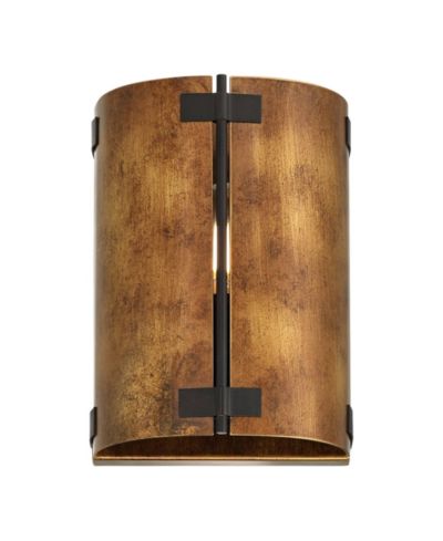 Настенный бра Possini Euro Design Julian 8 1/4" High Rustic Bronze Metal