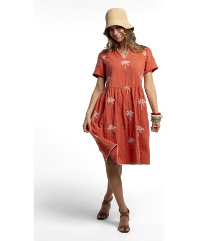 Brakeburn Women's Sol Embroidered Midi Dress