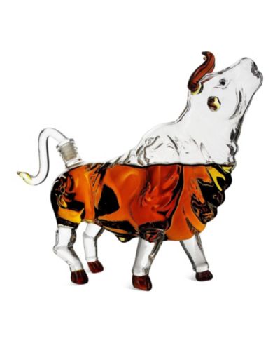 Декантер для виски The Wine Savant Charging Bull Head Up 34 oz.