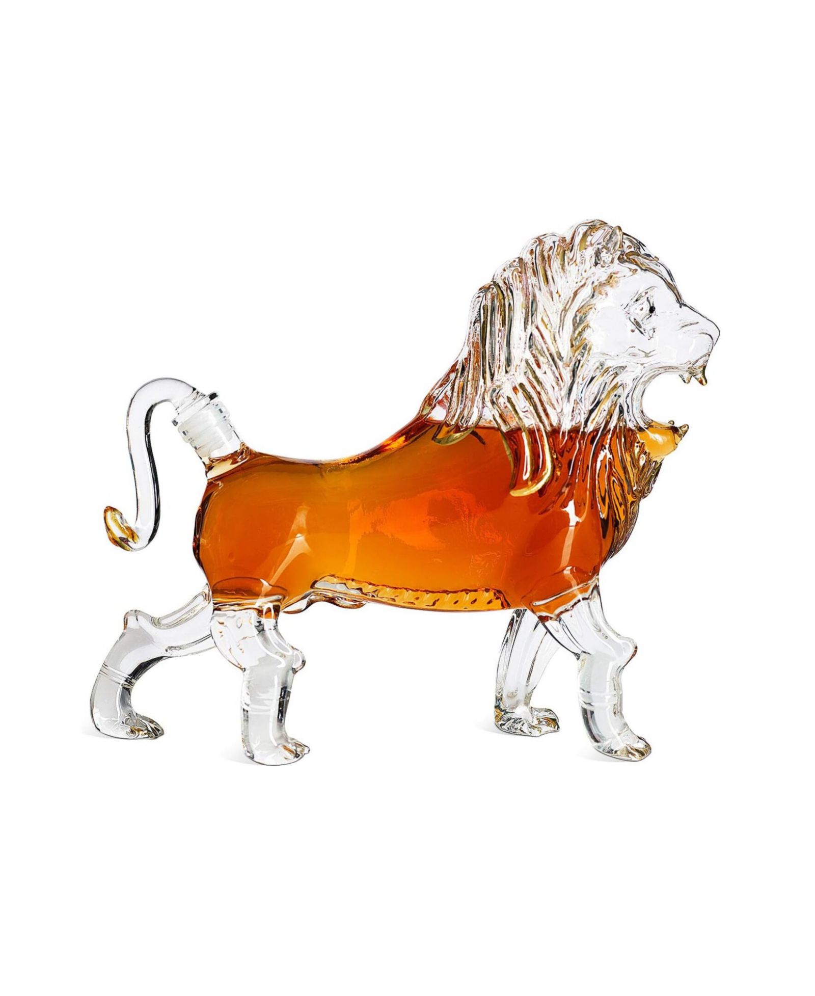 The Wine Savant Lion 17 oz. Whiskey Decanter