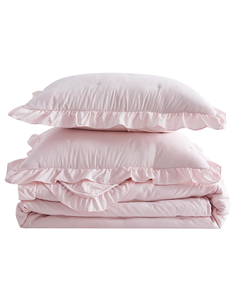 Комплект стеганых покрывал Linery & Co Dot Stitch Ruffled