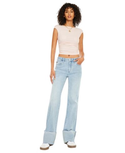 KanCan Женские широкие джинсы Franny Essentials High Rise Wide Flare