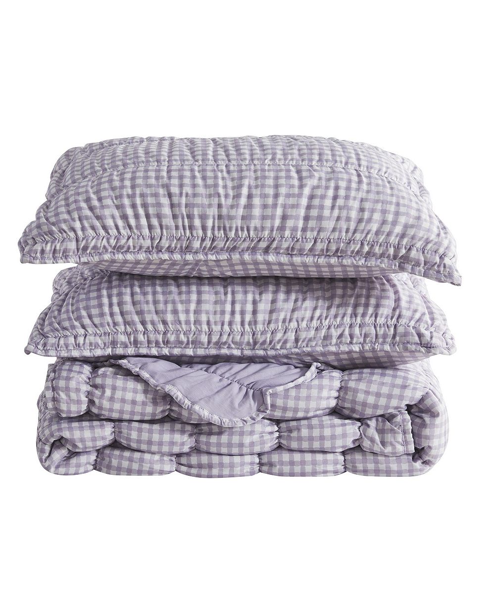 Linery & Co Gingham Quilt Set With Shams