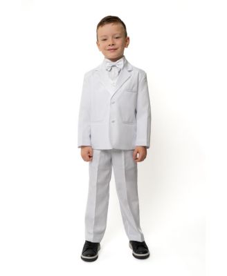 Peanut Butter Collection Toddler Boys Bond 5-Piece Shirt, Bowtie, Jacket, Vest and Pants Tuxedo Set