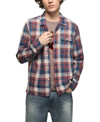 Мужская фланелевая рубашка Lucky Brand Plaid Double Gauze