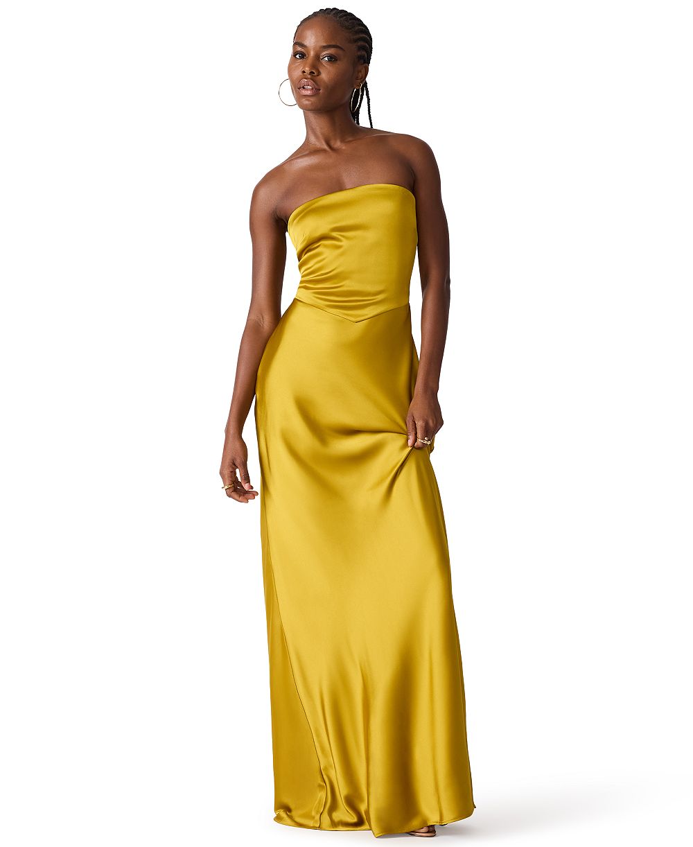 Женское платье Steve Madden Strapless Open-Back Satin