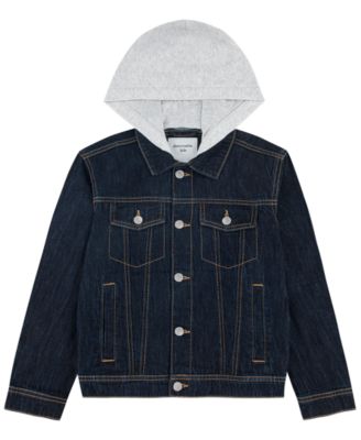 Детская джинсовая куртка abercrombie kids Boys' 5-18 Long-Sleeve Hooded Denim Jacket
