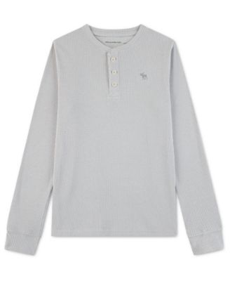 abercrombie kids Boys' 5-18 Clean Waffle Long-Sleeve T-Shirt