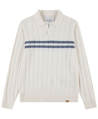 abercrombie kids Boys' 5-18 Long-Sleeve Johnny Chest Stripe Sweater