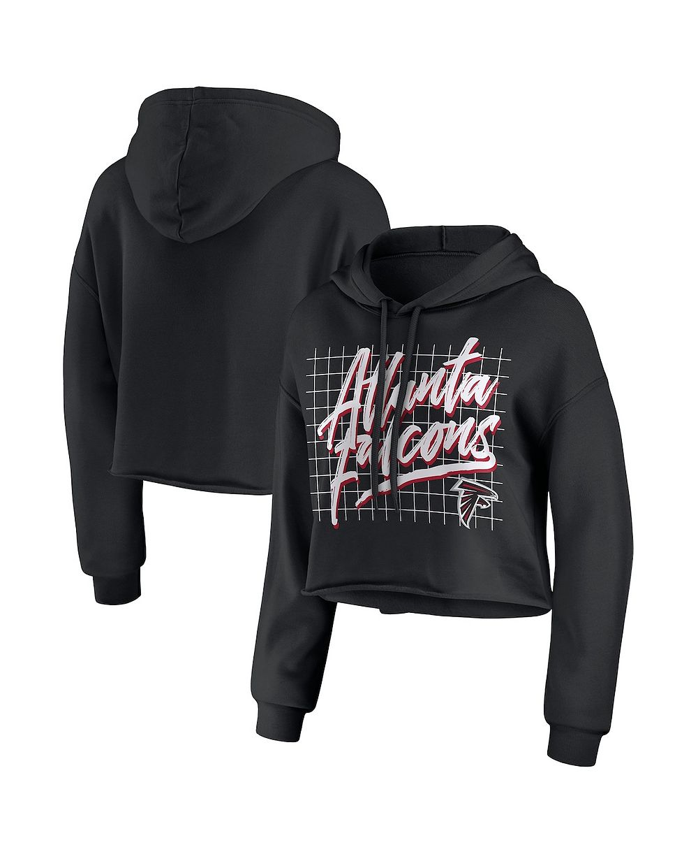 Женское укороченное худи WEAR by Erin Andrews Atlanta Falcons Domestic, черное