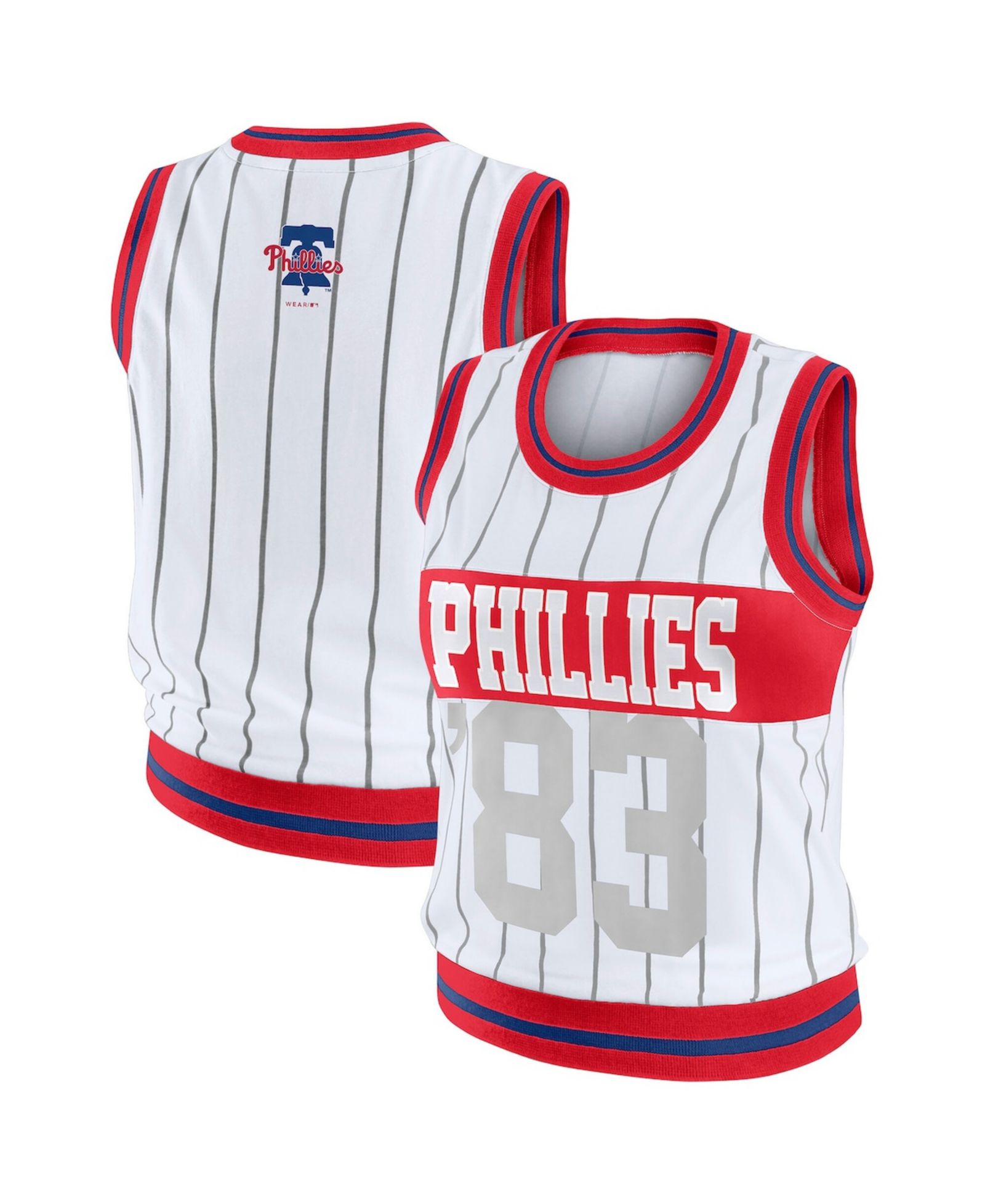 Женский спортивный майка WEAR by Erin Andrews White Philadelphia Phillies