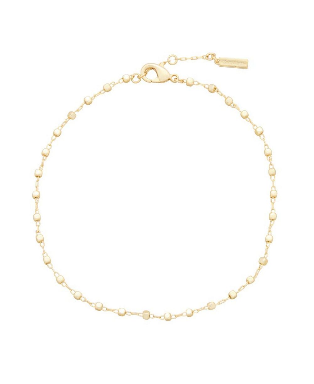 Браслет на ногу St. Moran Gold Beaded Adi Chain