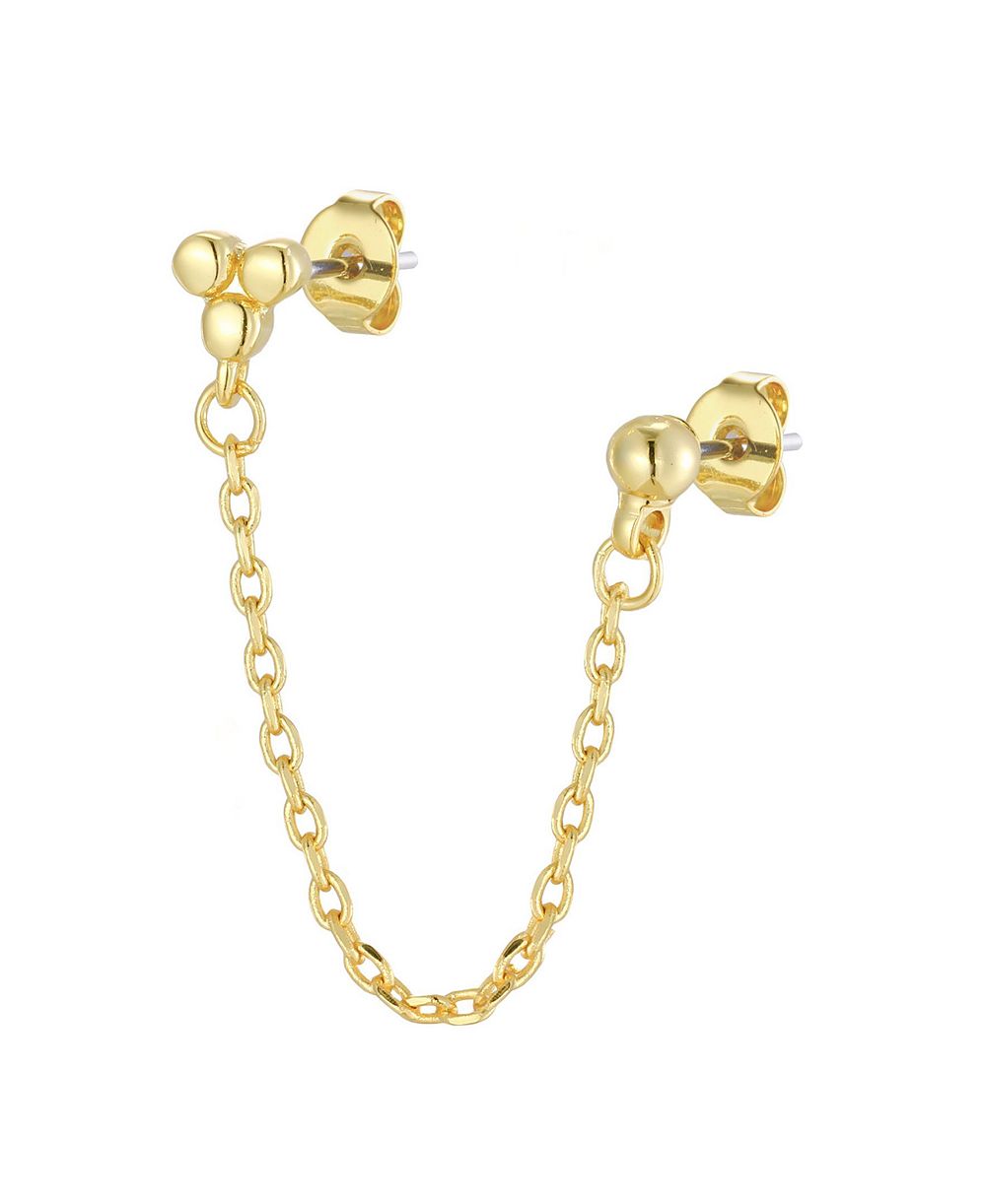 Серьга St. Moran Gold Hanging Double Piercing