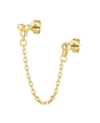 Серьга St. Moran Gold Hanging Double Piercing