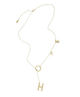 St. Moran золотая колье Lariat Hope